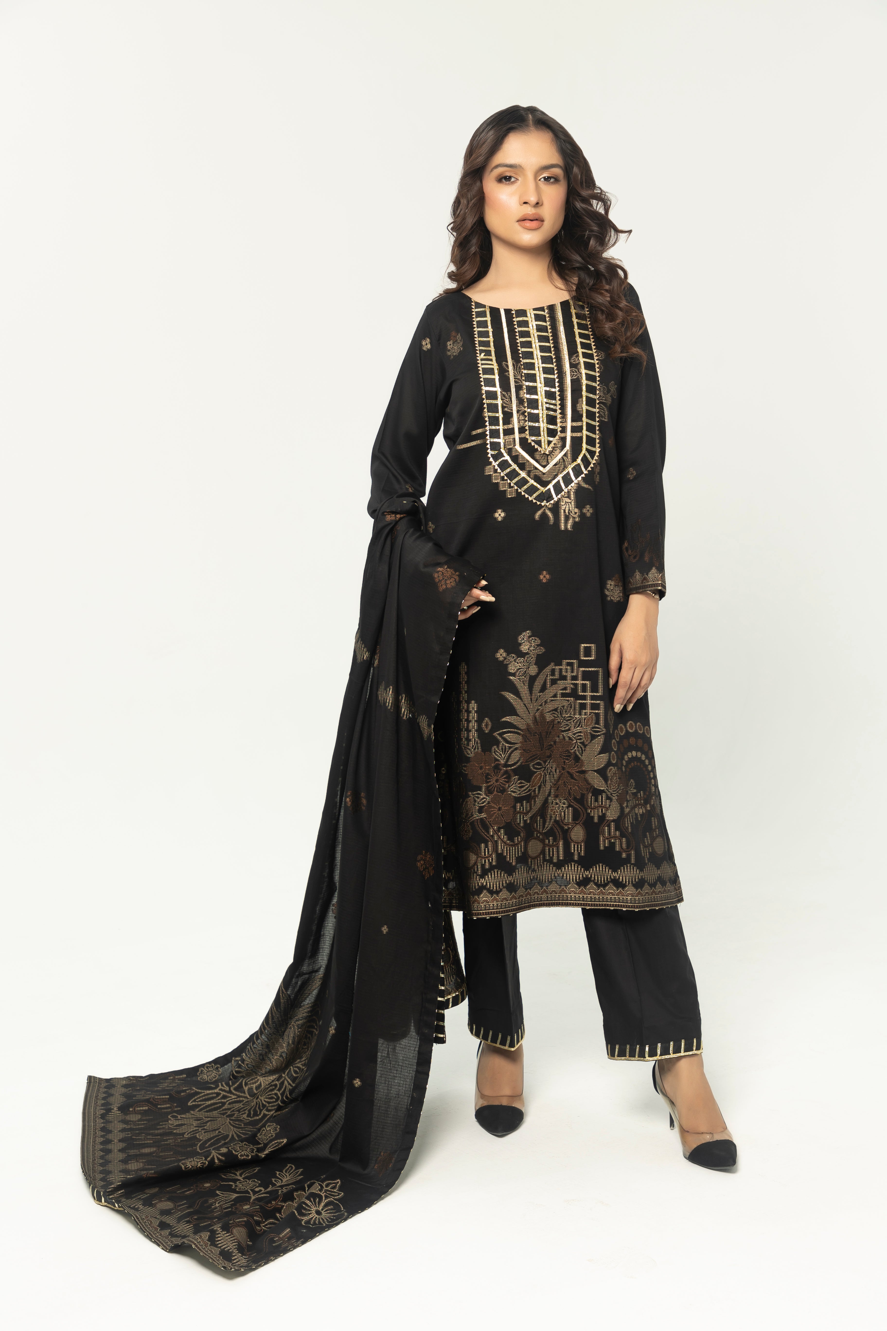 Stitched Lawn Suit (3PC)