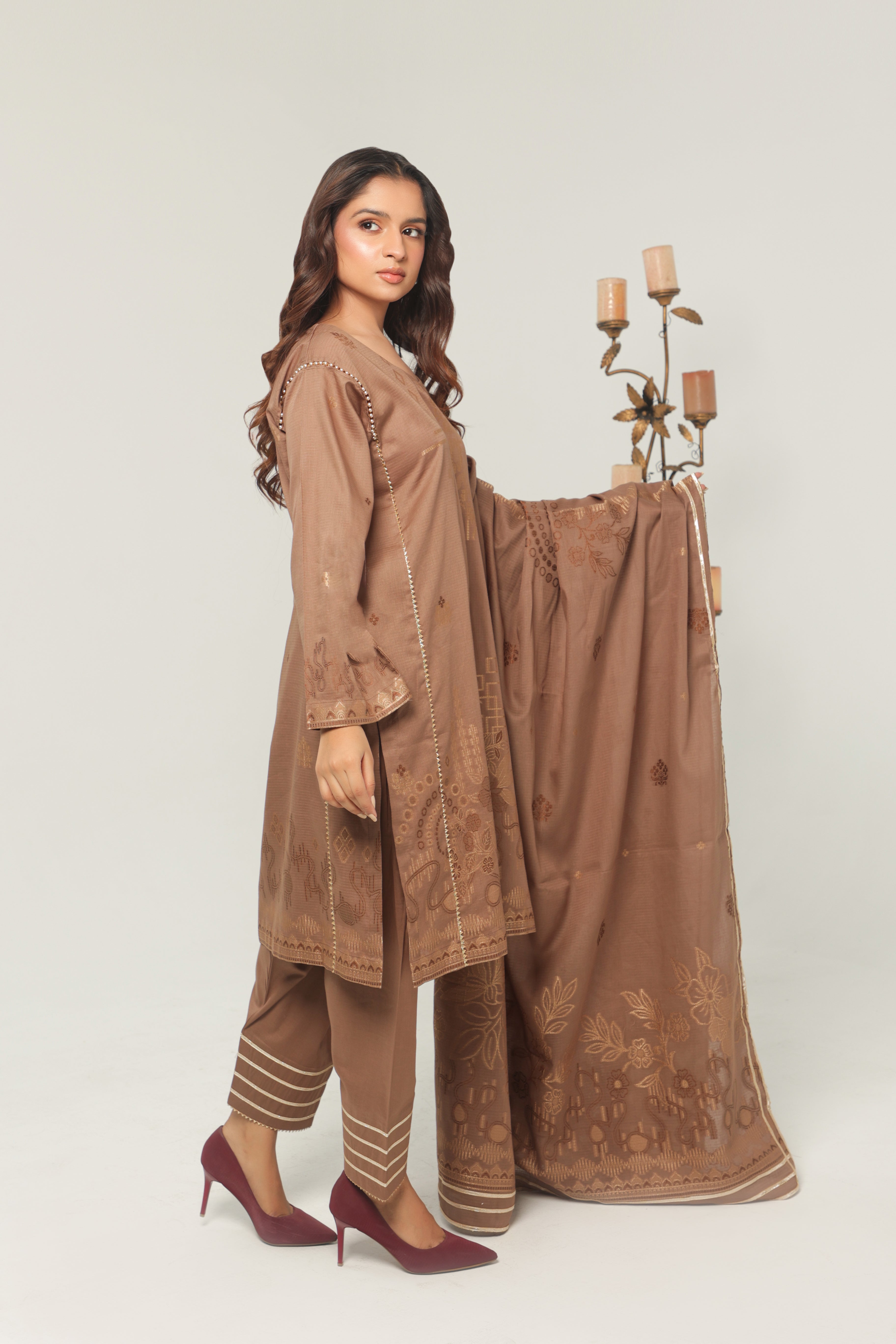 Stitched Lawn Suit (3PC)