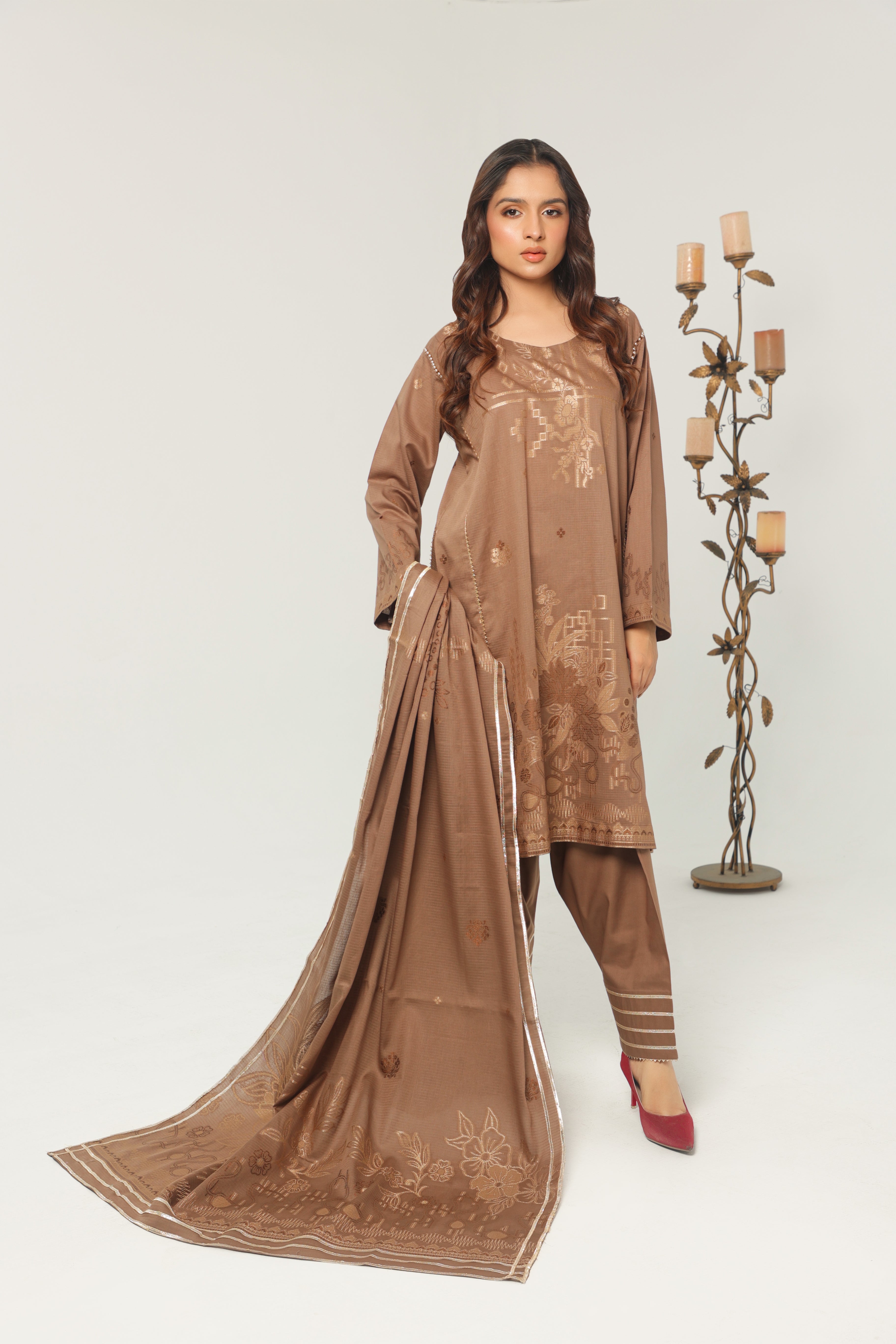 Stitched Lawn Suit (3PC)