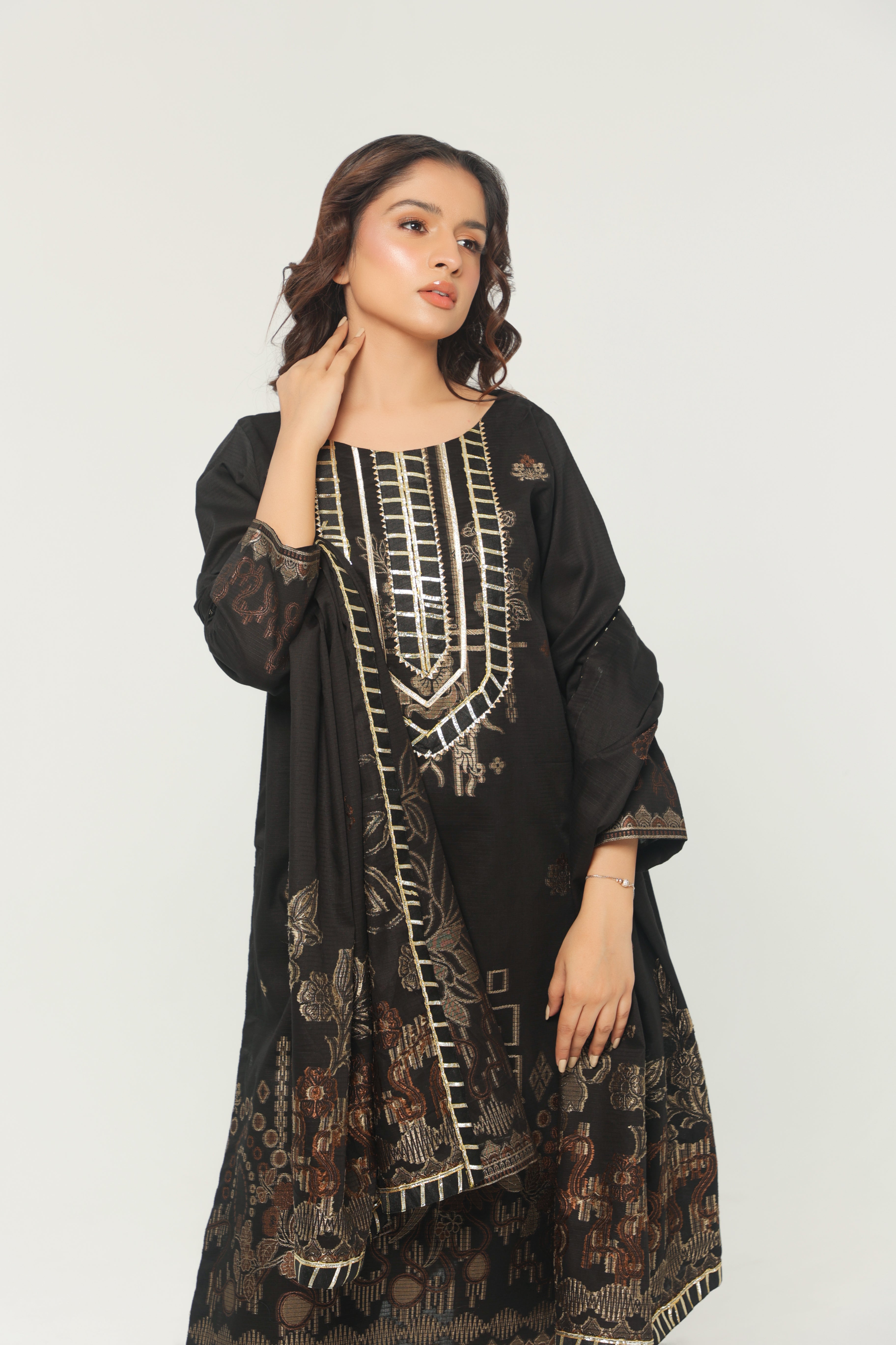 Stitched Lawn Suit (3PC)